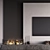 Fireplace Wall Composition with Decor 3D model small image 4