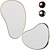 Umbra Hubba Pebble Wall Mirror 3D model small image 1