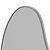 Umbra Hubba Pebble Wall Mirror 3D model small image 6