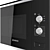 Bosch Serie 4 Built-In Microwave 3D model small image 4