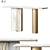 Sleek Marble Modern Console Table 3D model small image 1