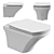 STWORKI Хальмстад Suspended Toilet Set 3D model small image 1