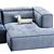 FIRM Sofa TurboSmooth Render - 3840x1800xH720mm 3D model small image 4