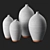 Stone Texture White Glazed Vessels 3D model small image 2