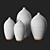 Stone Texture White Glazed Vessels 3D model small image 3