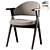 Modern Lester Chair in Oak 3D model small image 1