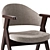 Modern Lester Chair in Oak 3D model small image 4