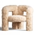 Plush Teddy Chair  Handcrafted Statement 3D model small image 2