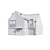 Modern Individual Mansion Model 3D model small image 6