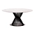 Modern Aluminum Round Garden Table 3D model small image 3