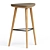 Sleek Steel Alchemy Bar Stool 3D model small image 1