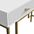 ISIDA Console Set, MDF, Brass Legs 3D model small image 4