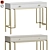 ISIDA Console Set, MDF, Brass Legs 3D model small image 7