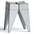 Sleek, Minimalist Bridge Stool 3D model small image 3