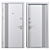 Modern Status Metal Front Door 3D model small image 4