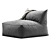 Modern Fabric Garden Armchair Design 3D model small image 2