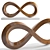 Ethereal Mobius Wood Sculpture 3D model small image 1