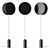 Sleek Modern Pendolo Floor Lamp 3D model small image 3