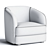 Stylish Covent Armchair 3D Model 3D model small image 5
