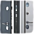 Premium Metal Entry Door 231 3D model small image 2