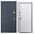 Premium Metal Entry Door 231 3D model small image 3