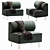 Contemporary Eave Dining Armchair 3D model small image 1