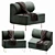 Contemporary Eave Dining Armchair 3D model small image 2