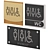 Bathroom Door Signs Set 3D model small image 3