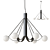 Geometric Glass Shade Chandelier, Lampatron LUDEN 3D model small image 1