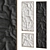 Fabric Texture Relief Wall Art 3D model small image 2
