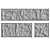 Fabric Texture Relief Wall Art 3D model small image 3