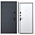 Parallel Berez Metal Entry Door 3D model small image 3