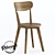 York Oak Wood Chair 3D model small image 1