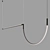 Efficient LED Tubs Pendant Lamp 3D model small image 3