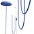 Modern Aluminum LED Pendant Lamp 3D model small image 3
