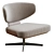 Stylish Bonaldo Olos Armchair 3D model small image 1