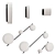 Sleek LED Wall Lamp Spark 3D model small image 1