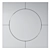  Elegant Deja Wall Mirror, 80x80cm 3D model small image 2