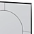  Elegant Deja Wall Mirror, 80x80cm 3D model small image 3