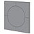  Elegant Deja Wall Mirror, 80x80cm 3D model small image 4