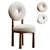 Modern Chic Baba Chair - Emmanuelle Simon 3D model small image 1