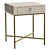 Luxury Skata Leather Bedside Tables 3D model small image 3