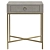 Luxury Skata Leather Bedside Tables 3D model small image 4