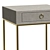 Luxury Skata Leather Bedside Tables 3D model small image 6