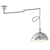 Adjustable Chrome Pendant Light 3D model small image 3