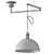 Adjustable Chrome Pendant Light 3D model small image 5