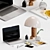 Workspace Decor Set: Apple, Kinfolk, Lamp 3D model small image 2