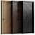 Wood and Metal Interior Doors 3D model small image 1