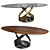 Oval Dining Table Capri encompassed 3D model small image 1