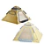 Portable Camp Tent 3D Model 3D model small image 3